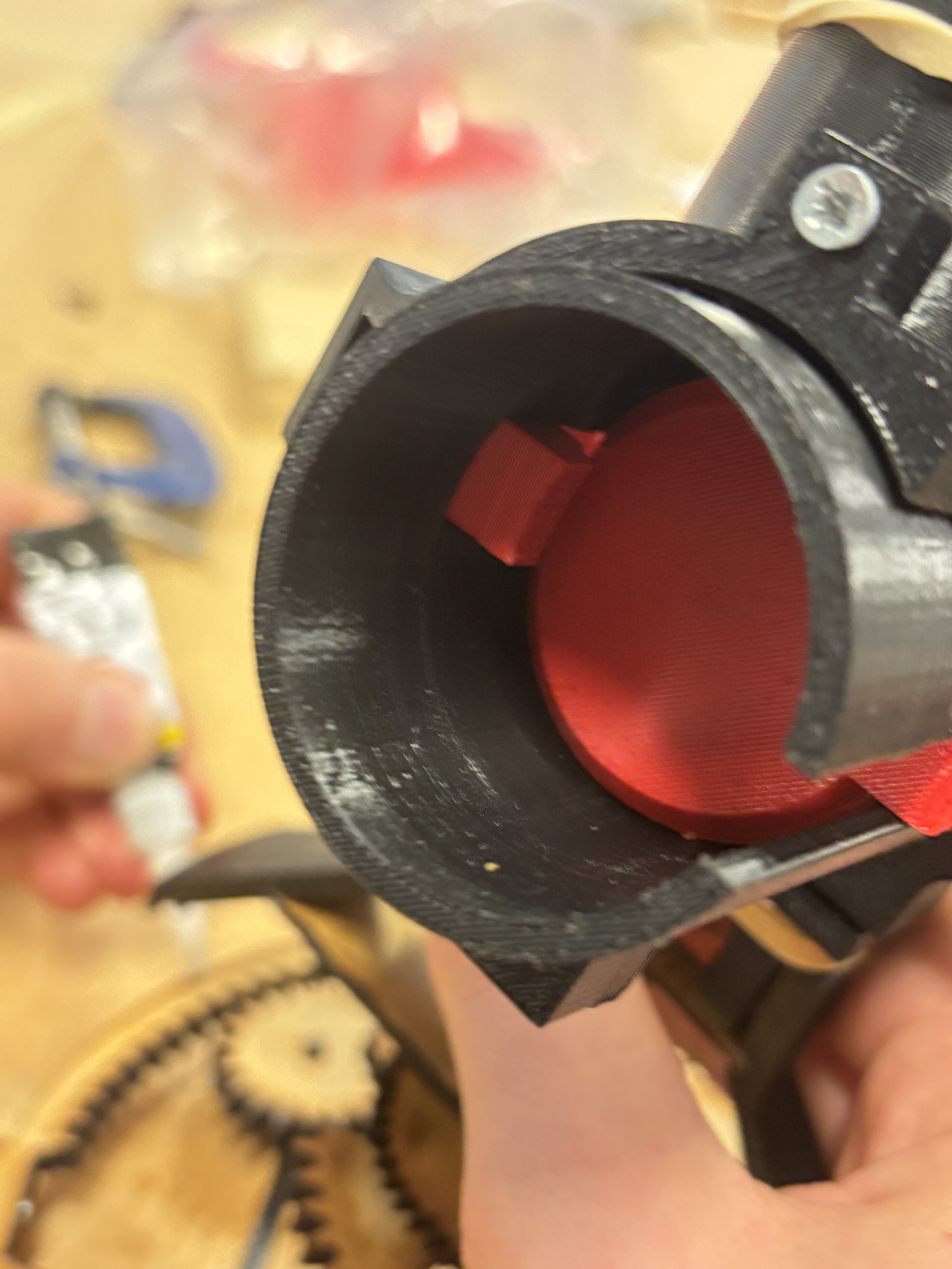 Close up of the barrel