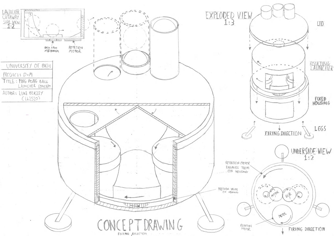 Launcher drawing concept