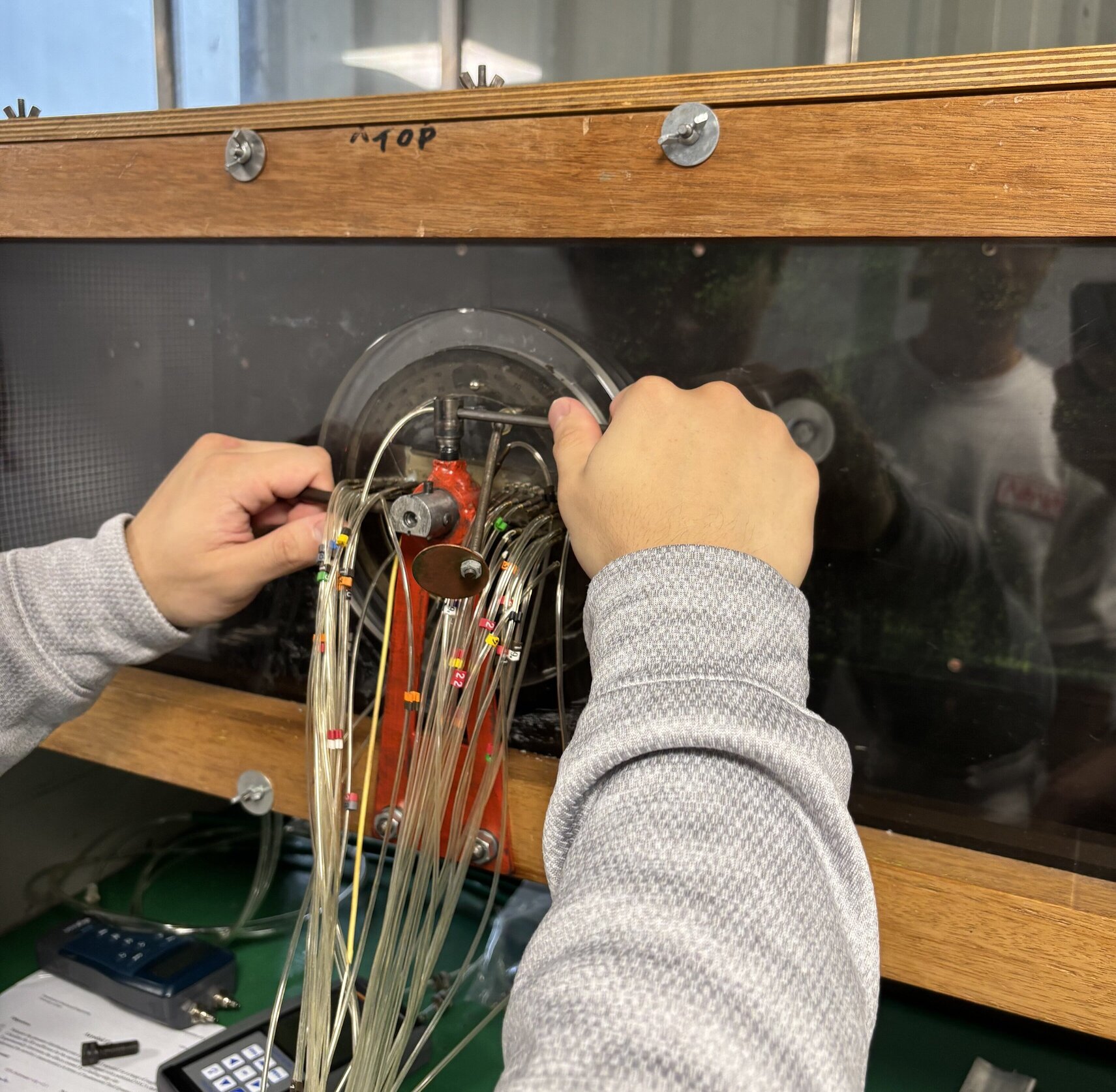 Wind tunnel setup